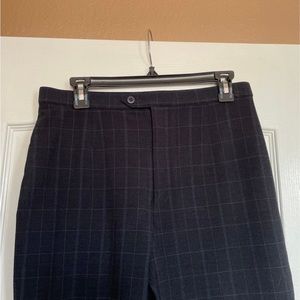 LAURA SCOTT stretch blue paid dress pants size 10